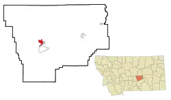 Location of Camp Three, Montana