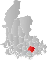 Øyslebø within Vest-Agder