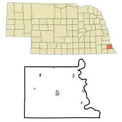 Location of Brock, Nebraska
