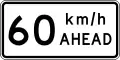 (TW-1B3(60) Road works speed limit ahead - 60&nbsp;km/h