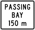 (A42-2/IG-7) Passing Bay Ahead (in 150 metres)