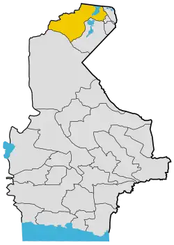 Location of Nimruz County in&nbsp;Sistan&nbsp;and&nbsp;Baluchestan province