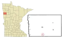 Location of Borup, Minnesota