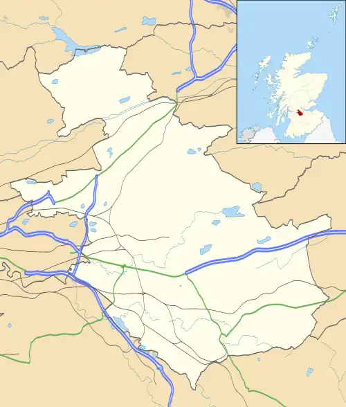 Stepps is located in North Lanarkshire