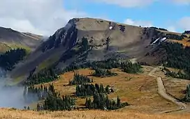 Obstruction Point Road and Obstruction Peak