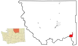 Location of Nespelem Community, Washington