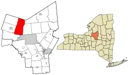 Location in Oneida County and the state of New York.