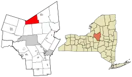 Location in Oneida County and the state of New York.