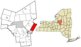 Location in Oneida County and the state of New York.
