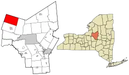 Location in Oneida County and the state of New York.