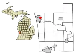 Location of Spring Lake, Michigan