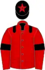 Red, black epaulets and armlets, black cap, red star