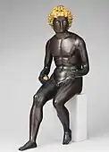 Paris with his apple, statuette by Antico, c. 1500–05, 14+5⁄8 inches (37&nbsp;cm) high