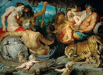 The Four Continents; by Peter Paul Rubens; c.1615; oil on canvas; 209 x 284&nbsp;cm; Kunsthistorisches Museum, Vienna, Austria