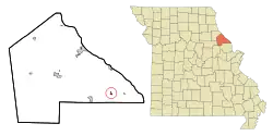 Location of Paynesville, Missouri