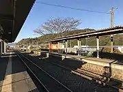 View of station platforms