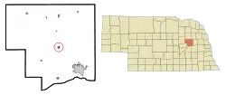 Location of Platte Center, Nebraska