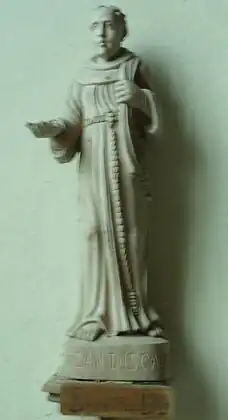 Saint Jean Discalceat. This popular Breton saint is also known as "Santig Du"  and is the patron saint of the poor.