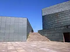 Stairs that are part of the palace