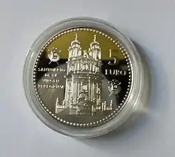 Silver coin belonging to the&nbsp; Spain Capitals of Province series, which was released in 2011