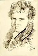 Edwin Landseer drawn in 1825