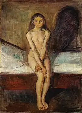 Puberty, 1894–1895, oil on canvas, 151.5 x 110&nbsp;cm, National Gallery (Norway)