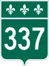 Route 337 marker