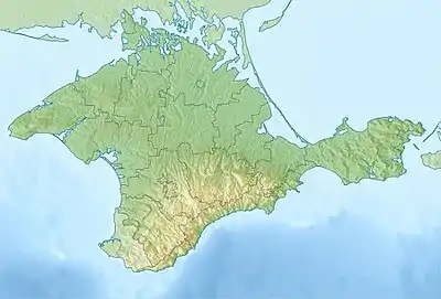 Saky is located in Crimea