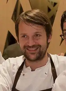 René Redzepi in the restaurant Zaldiarán (Vitoria-Gasteiz)
