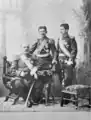 Prince Danilo in 1896, with his father Nicholas and brother Mirko