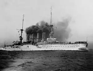 SMS&nbsp;Scharnhorst with pole masts
