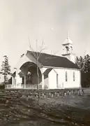 Rear of the chapel, c. 1942.
