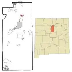 Location of Rio en Medio, New Mexico
