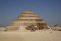 The Pyramid of Djoser at Saqqara, 2667–2648&nbsp;BC, by Imhotep, the most famous step pyramid of Egypt