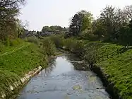 Sea Cut looking towards Scalby. The Tabular Hills Way is on the right.