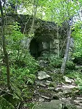 One of the sea caves at Rock Island State Park