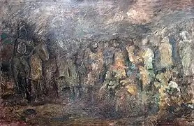 Churban, 120&nbsp;cm x 76&nbsp;cm, Öl, Leinwand, 1966