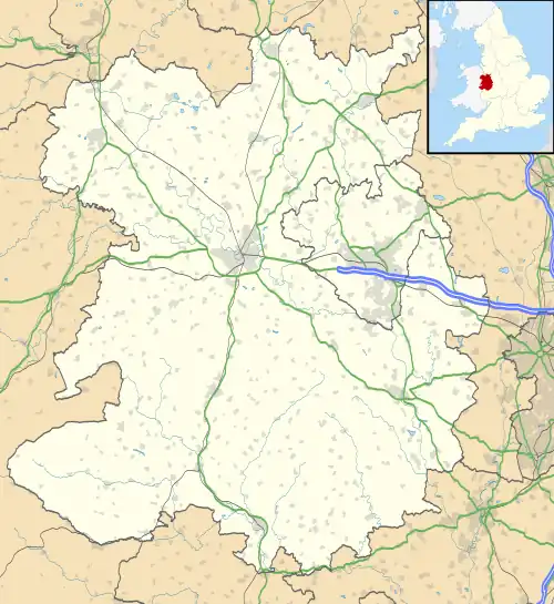 Wroxeter is located in Shropshire