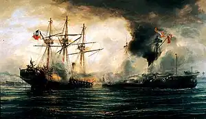 Naval Combat of Iquique - The sinking of the Esmeralda