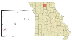 Location of Humphreys, Missouri