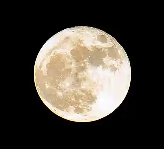 Supermoon officially on November&nbsp;14,&nbsp;2016&nbsp;(2016-11-14), at 7:19 pm PST