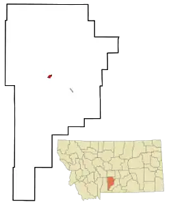 Location of Big Timber, Montana