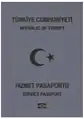 Service Passport of Turkey (Hizmet Pasaportu) issued until 1 April 2018