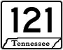 State Route 121 marker