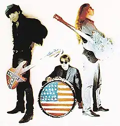 The Times April 1992 Ed Ball, Paul Mulreany, Paul HeerenPhotograph Richard 'Amp' Walker