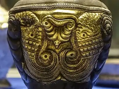 Thracian Gilt silver vessel Rogozen Treasure Vratsa Bulgaria