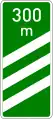 Π-90αDistance marker before an exit (300 m)