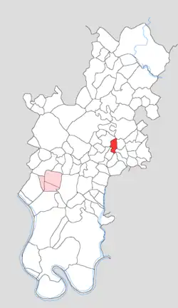 Map showing Garhi Ummed in Tundla block