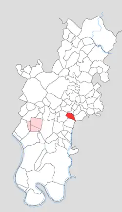 Map showing Kheria Jarkhi in Tundla block