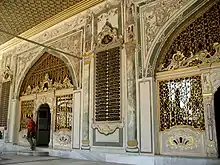 Baroque decoration on the exterior of the Imperial Council (Divan) Hall in Topkapı Palace
